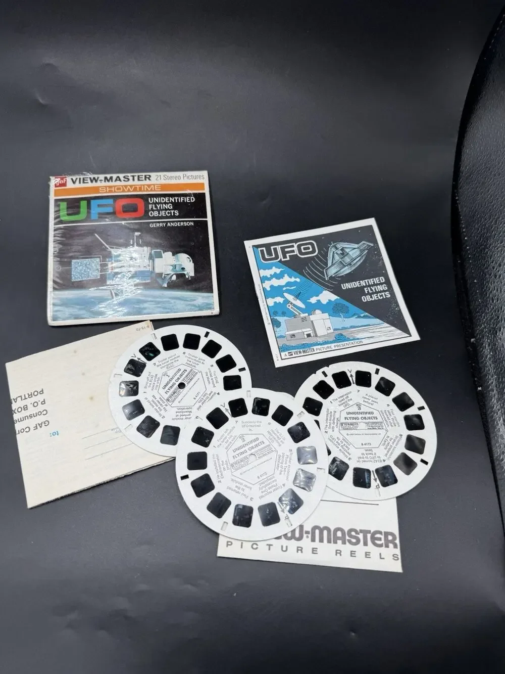 Vintage View-Master UFO Unidentified Flying Objects 3 Reels Packet Rare